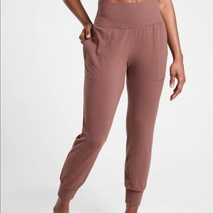 Athleta pink large tall joggers brand new